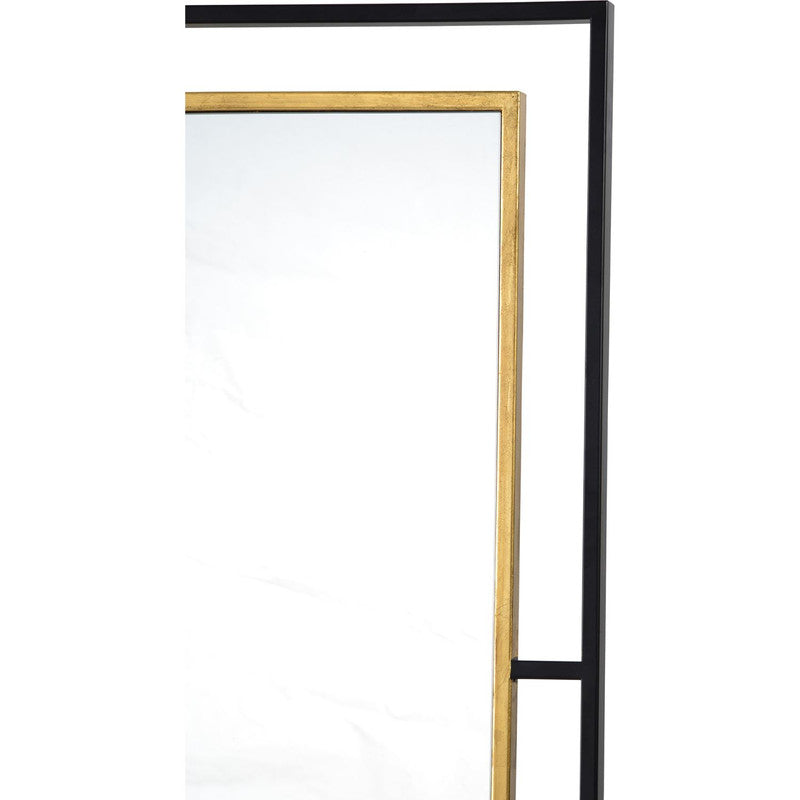 Dinsmore Mirror - Gold Leaf/Black