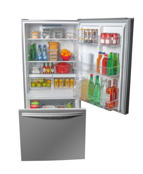 Danby 23.5" 18.7 Cu. Ft. Stainless Steel Bottom-Freezer Refrigerator - DBM187E1SSDB