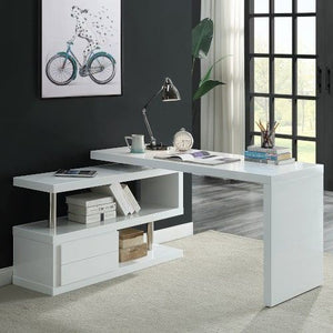 Cromford 2-Drawer Swivel Office Desk