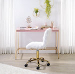 Loher Writing Desk with USB - Pink
