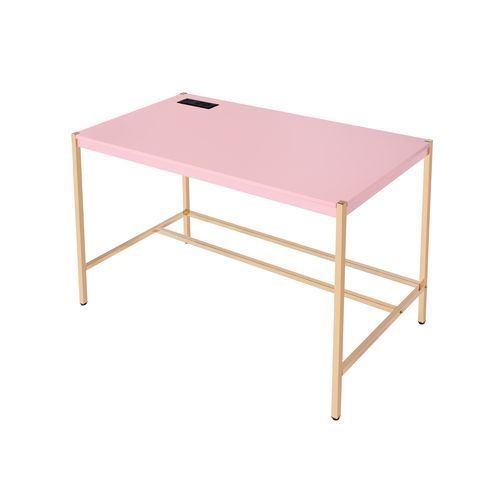 Loher Writing Desk with USB - Pink