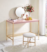 Loher Writing Desk with USB - Pink