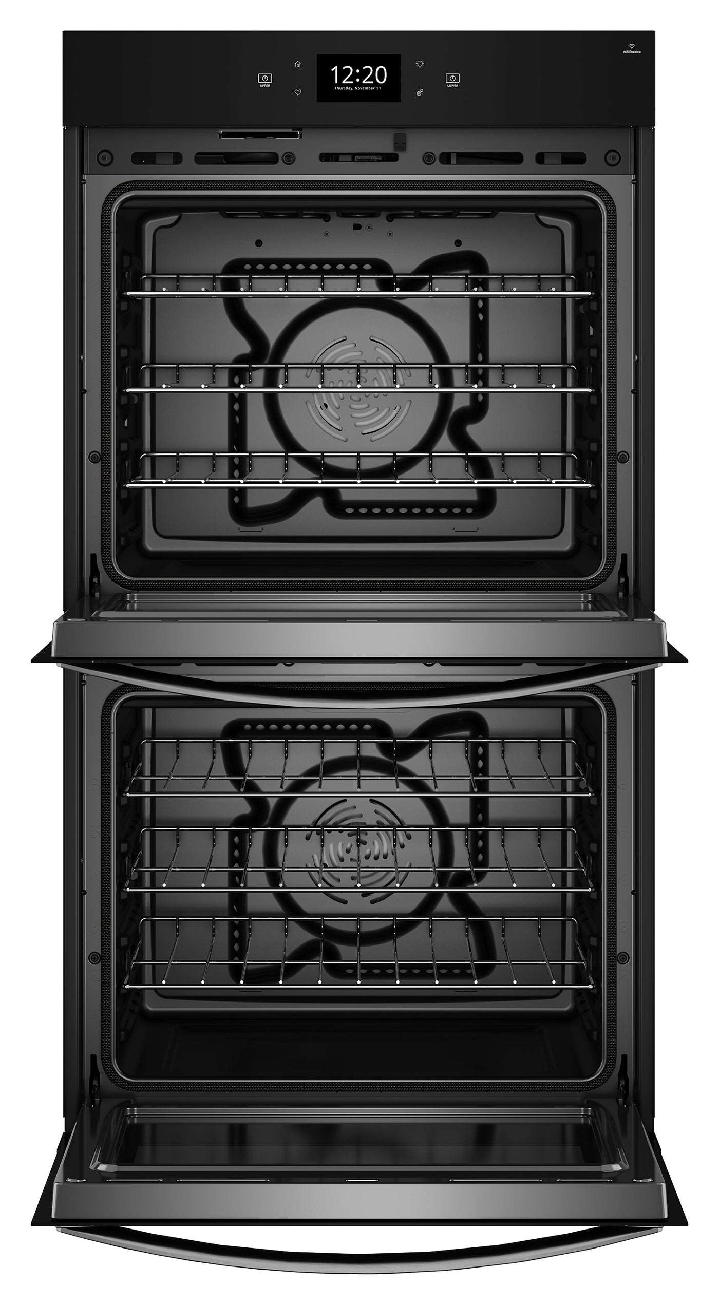 Whirlpool Fingerprint Resistant Stainless Steel Double Wall Oven (8.60 Cu Ft) - WOED7027PZ