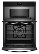 Whirlpool Black Stainless Steel with PrintShield™ Finish Combi Wall Oven (6.4 Cu Ft) - WOEC7030PV