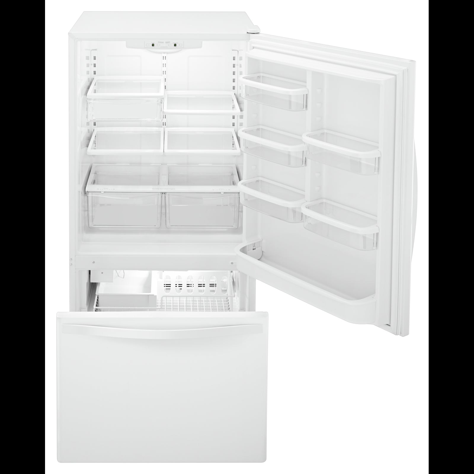 Whirlpool 30" 18.4 Cu. Ft. White Bottom-Freezer Refrigerator - WRB329DFBW