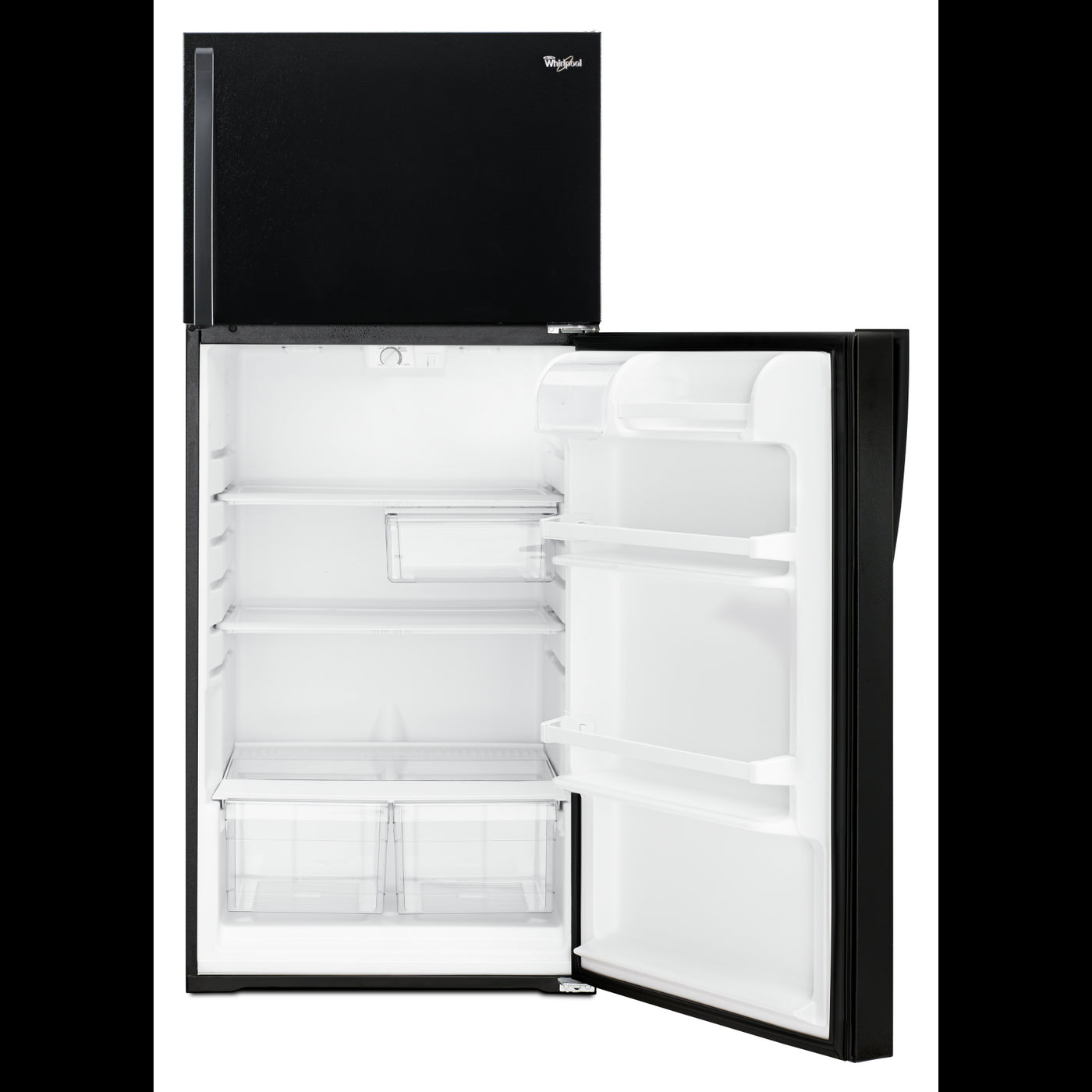Whirlpool Black Top-Freezer Refrigerator (14.3 Cu. Ft.) - WRT314TFDB
