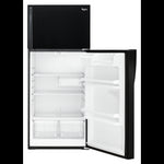 Whirlpool 28" 14.3 Cu. Ft. Black Top-Freezer Refrigerator - WRT314TFDB