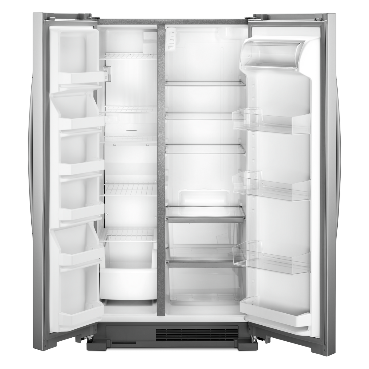 Whirlpool Monochromatic Stainless Steel SidebySide Refrigerator (25