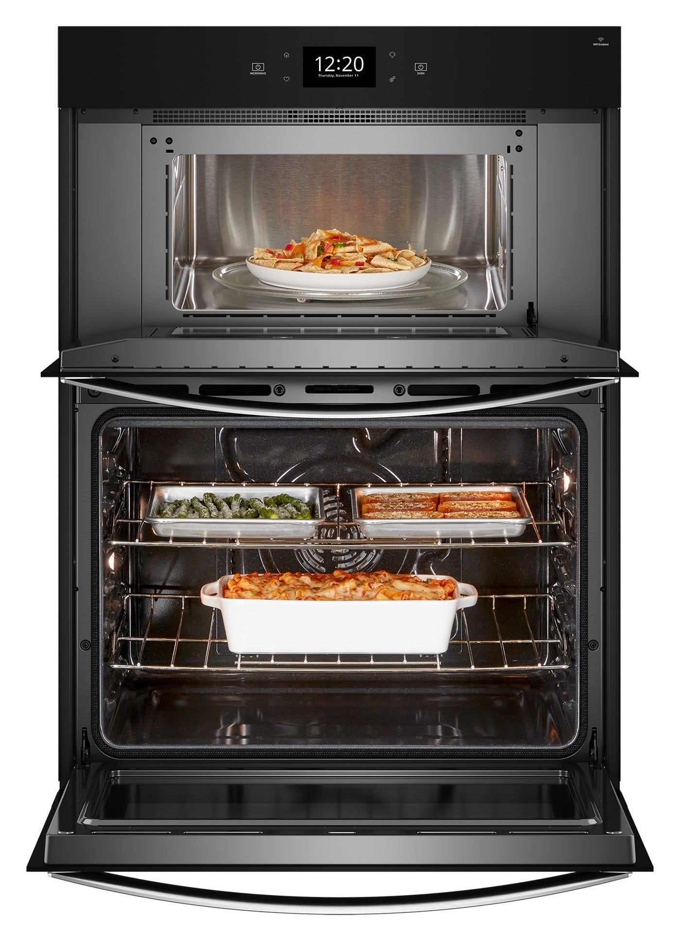 Whirlpool Fingerprint Resistant Stainless Steel Combi Wall Oven (5.7 Cu Ft) - WOEC7027PZ