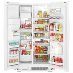 Whirlpool White Side-by-Side Refrigerator (21 Cu. Ft.) - WRS321SDHW