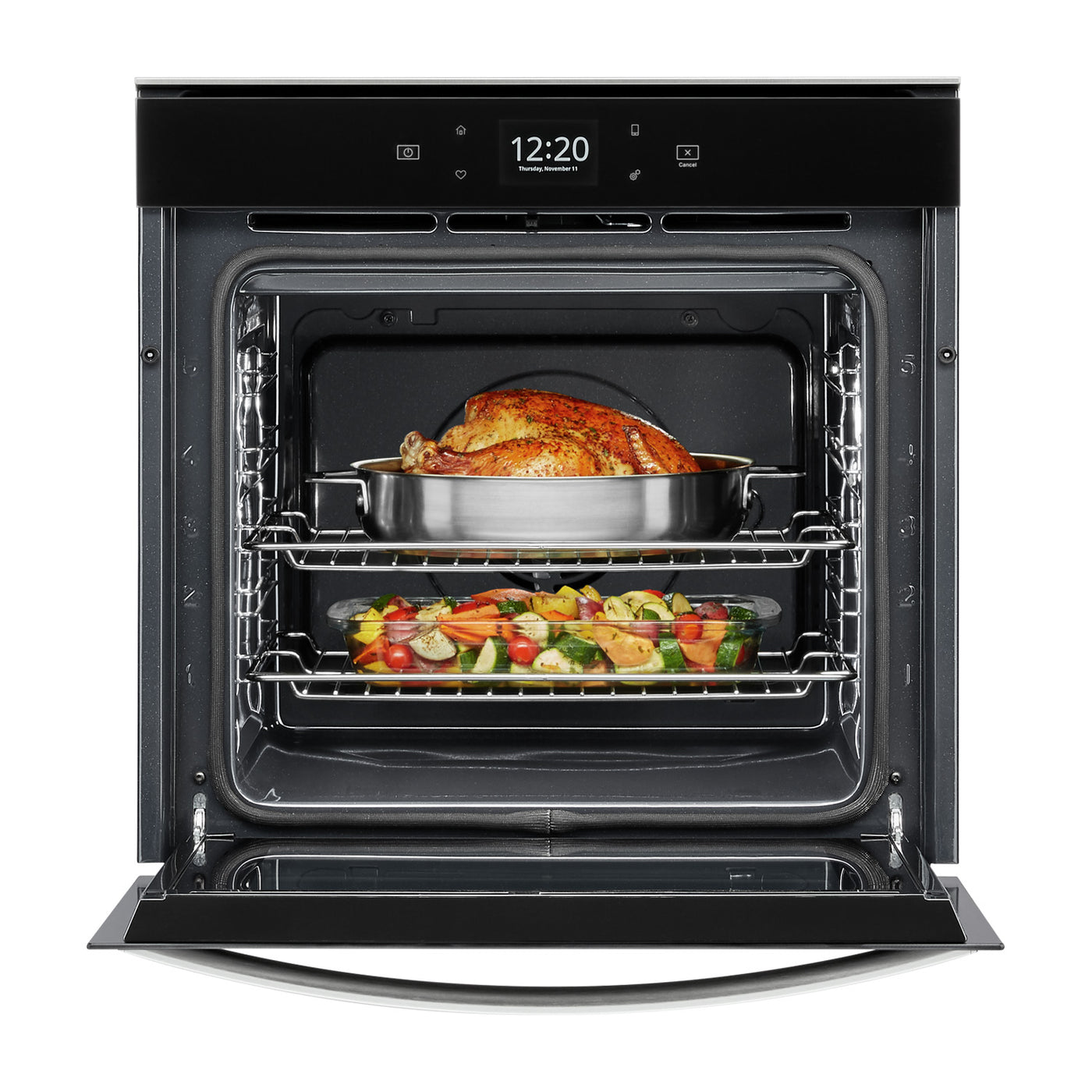 Whirlpool Fingerprint Resistant Stainless Steel 24" Smart Wall Oven (2.90 Cu. Ft) - YWOS52ES4MZ