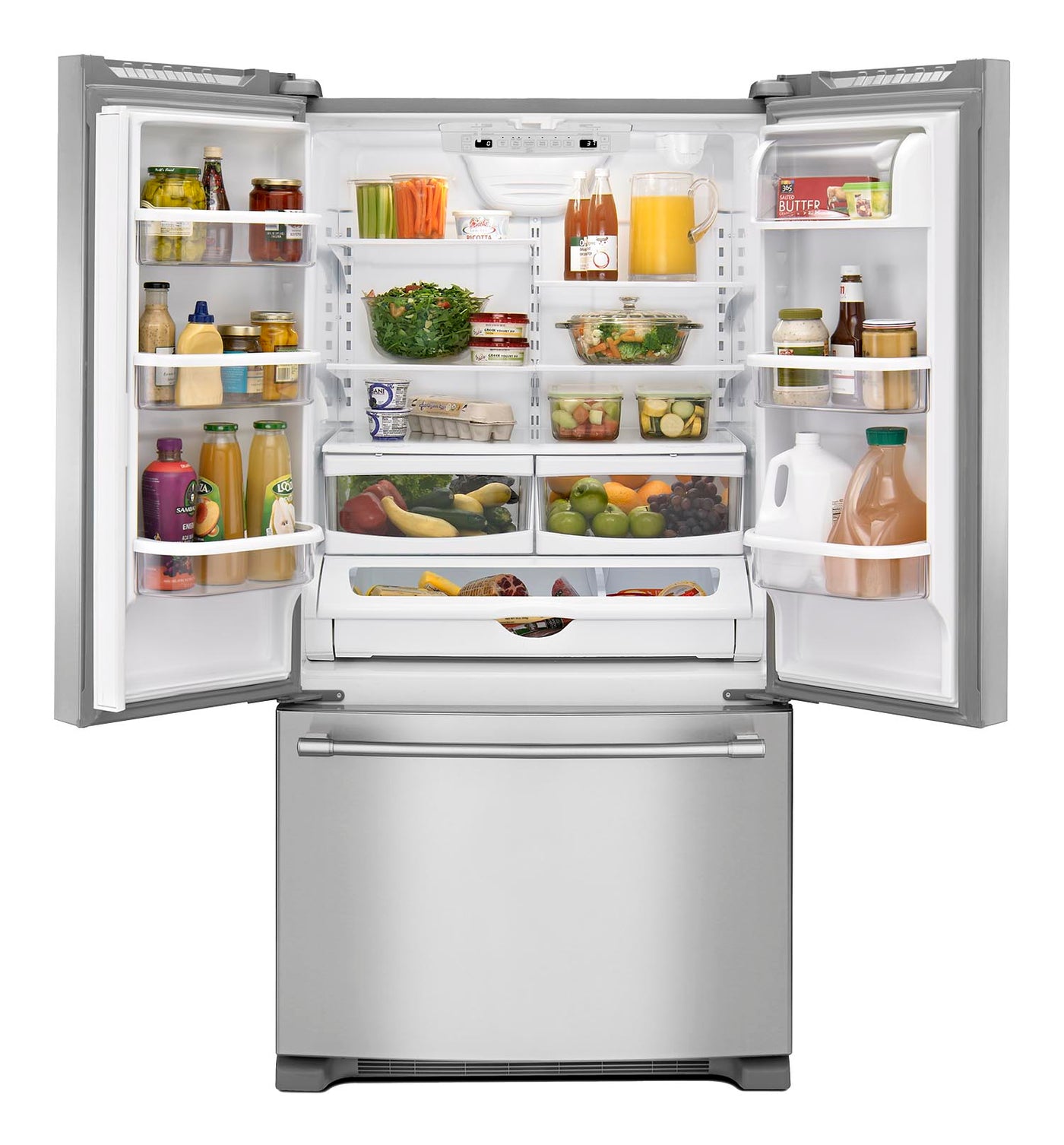 Maytag Fingerprint Resistant Stainless Steel 36" French Door Refrigerator (25.19 Cu Ft) - MRFF5036PZ