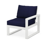 POLYWOOD® EDGE 4-Piece Modular Deep Seating Set - White/Marine Indigo