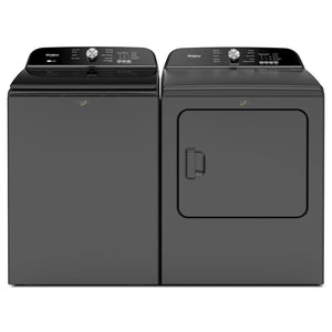 Whirlpool Volcano Black Top Load Washer (6.1 Cu Ft) & Volcano Black Gas Dryer (7.00 Cu Ft) - WTW6157PB/WGD6150PB