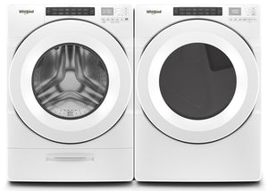 Whirlpool White Front-Load Washer (5.0 cu. ft.) & Electric Dryer 7.4 cu. ft.) - WFW560CHW/YWED560LHW