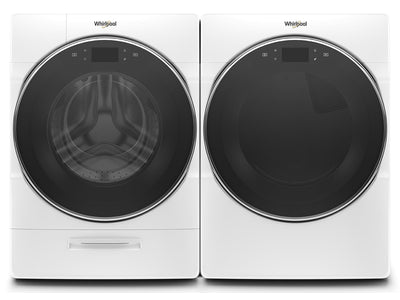 Whirlpool White Front-Load Washer (5.8 cu. ft.) & Electric Dryer (7.4 cu. ft.) - WFW9620HW/YWED9620HW