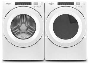 Whirlpool White Front-Load Washer (5.0 cu. ft.) & Electric Heat Pump Dryer (7.4 cu. ft.) - WFW560CHW/YWHD560CHW