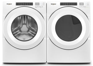 Whirlpool White Front-Load Washer (5.0 cu. ft.) & Gas Dryer (7.4 cu. ft.) - WFW560CHW/WGD560LHW