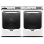 Maytag White Front-Load Washer (5.8 cu. ft.) & Gas Dryer (7.3 cu. ft.) - MHW8630HW/MGD8630HW