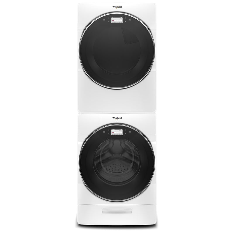 Whirlpool White FrontLoad Washer (5.8 cu. ft.) & Gas Dryer (7.4 cu. ft