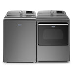 Maytag Metallic Slate Smart Top-Load Washer (5.4 cu. ft.) & Electric Dryer (7.4 cu. ft.) - MVW6230HC/YMED6230HC