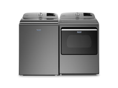 Maytag Metallic Slate Smart Top-Load Washer (5.4 cu. ft.) & Smart Gas Dryer (7.4 cu. ft.) - MVW6230HC/MGD6230HC