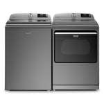 Maytag Metallic Slate Smart Top-Load Washer (6.0 cu. ft.) & Smart Gas Dryer (7.4 cu. ft.) - MVW7230HC/MGD7230HC