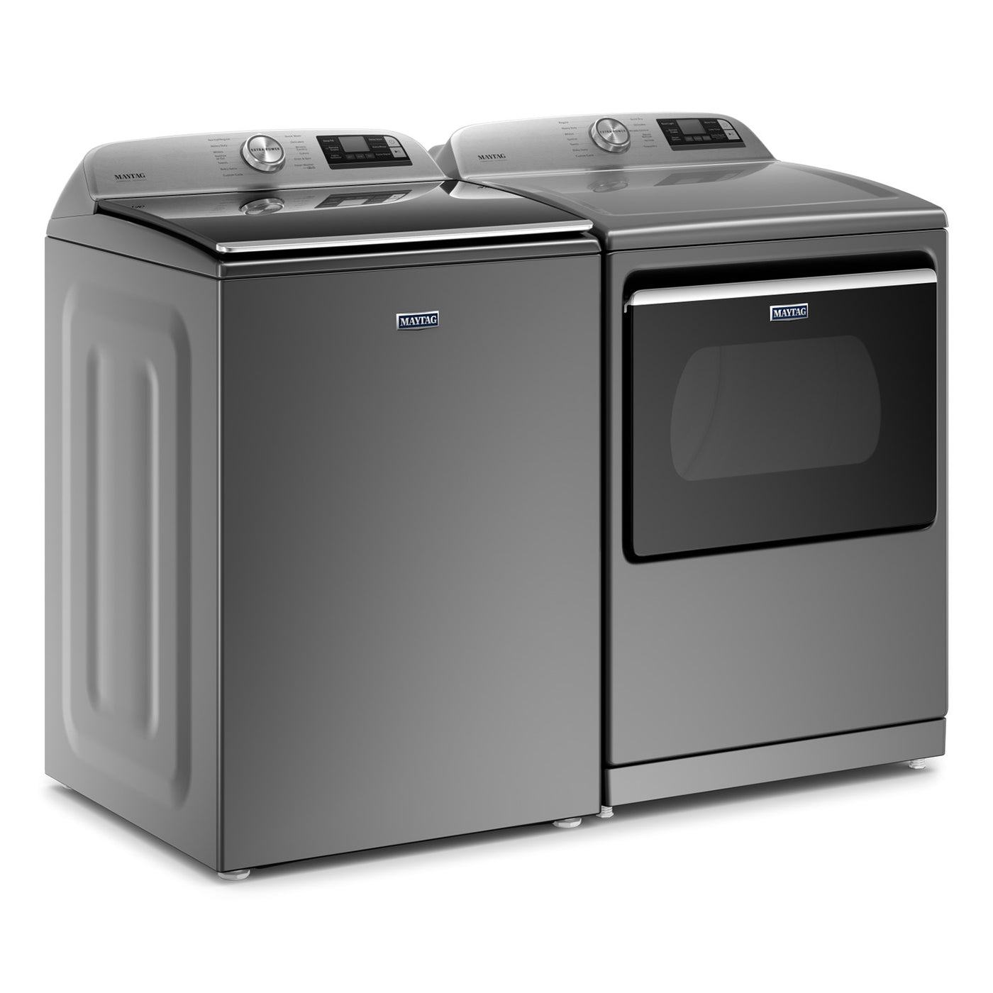 Maytag Metallic Slate Smart Top-Load Washer (6.0 cu. ft.) & Smart Gas Dryer (7.4 cu. ft.) - MVW7230HC/MGD7230HC