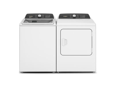 Whirlpool White Top-Load Washer (5.4 cu. ft.) & Steam Gas Dryer (7.0 cu. ft.) - WTW5057LW/WGD5050LW