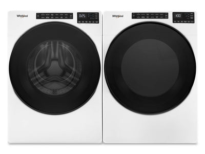 Whirlpool White Front-Load Washer (5.8 cu. ft.) & Gas Dryer (7.4 cu. ft.) - WFW6605MW/WGD5605MW