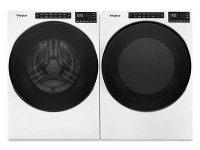 Whirlpool White Front-Load Washer (5.2 cu. ft.) & Gas Dryer (7.4 cu. ft.) - WFW5605MW/WGD6605MW