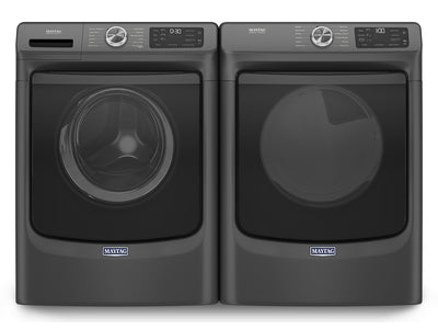 Maytag Volcano Black Front-Load Washer (5.5 cu.ft.) & Electric Dryer (7.3 cu. ft.) - MHW6630MBK/YMED6630MBK