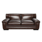 Stampede Leather Sofa - Coffee