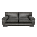 Stampede Leather Sofa - Charcoal