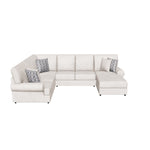 Jupiter 4-Piece Sectional with Right-Facing Chaise - Flax