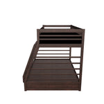 Starship Twin over Full Bunk Bed - Chocolate Cherry