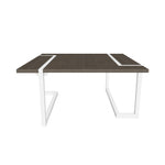 Kieran Square Coffee Table - Charcoal and Chrome