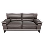 Braylon Leather Sofa - Dark Chocolate