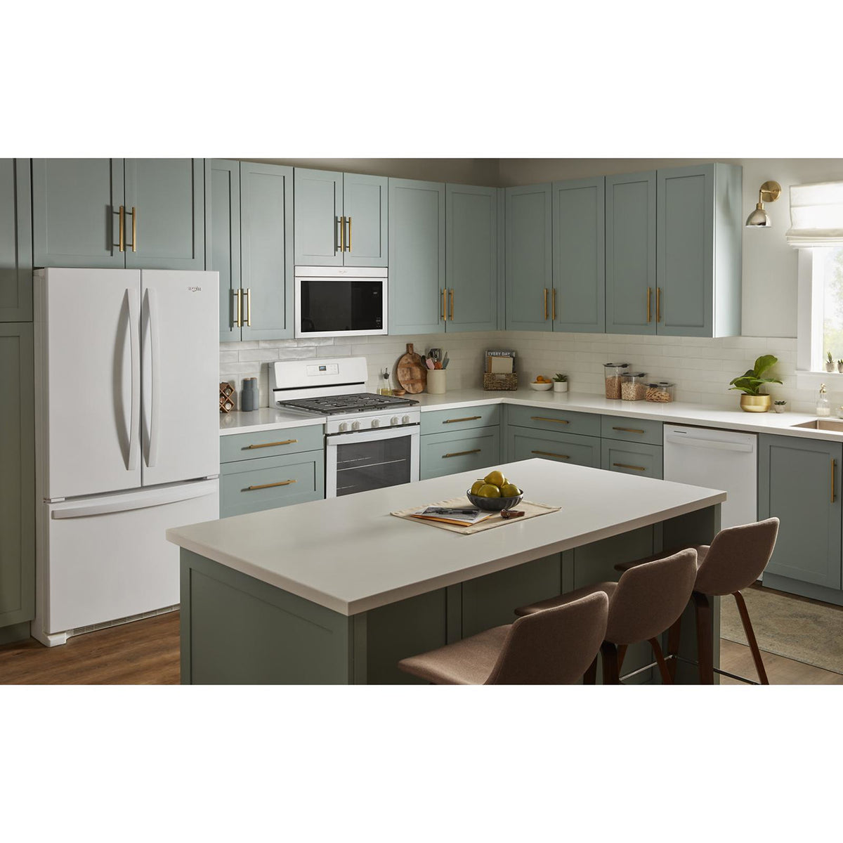 Whirlpool White OvertheRange Microwave (1.10 Cu Ft) YWMMF5930PW