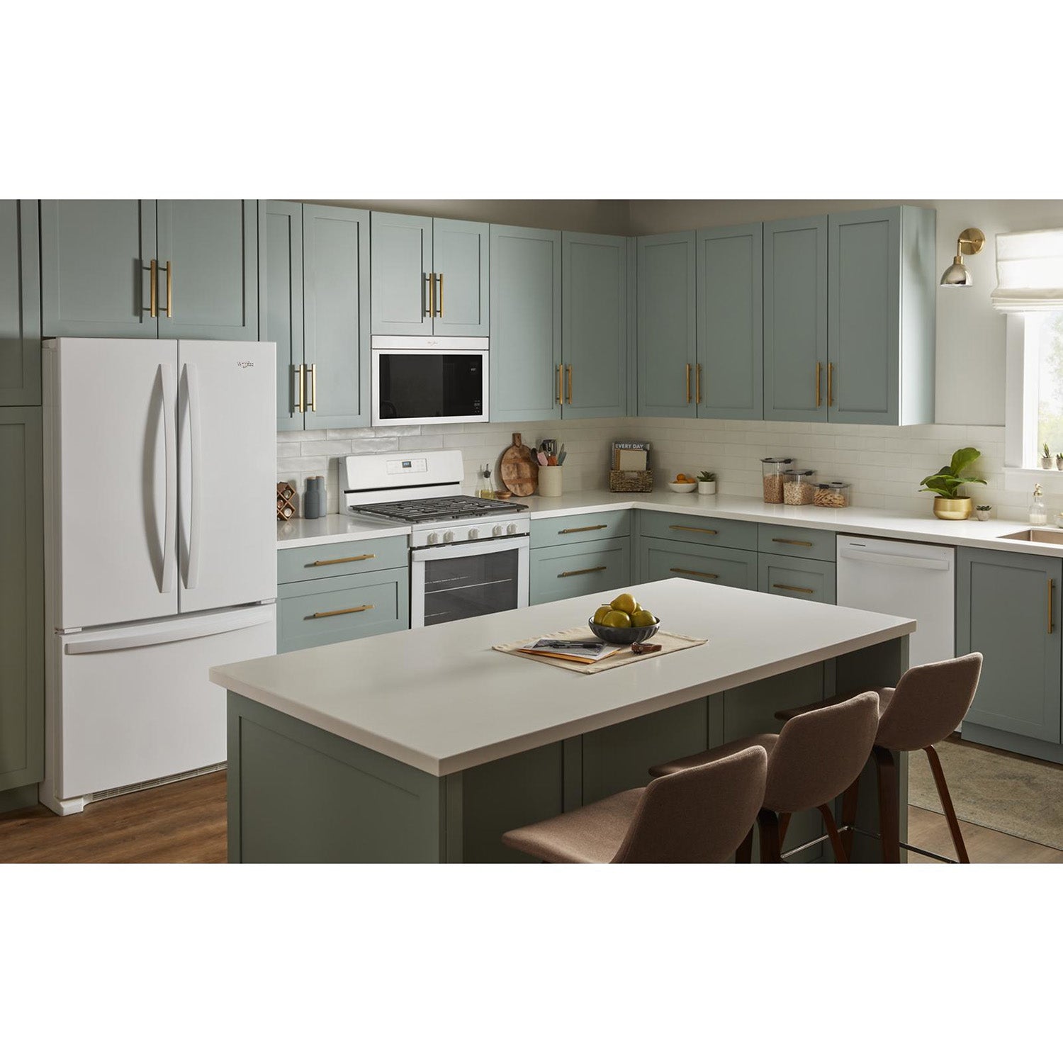 Whirlpool White Over-the-Range Microwave (1.10 Cu Ft) - YWMMF5930PW