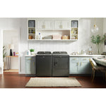 Whirlpool Volcano Black Top Load Washer (6.1 Cu Ft) & Volcano Black Electric Dryer (7.00 Cu Ft) - WTW6157PB/YWED6150PB