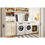 Whirlpool White Front-Load Washer (5.0 cu. ft.) & Electric Heat Pump Dryer (7.4 cu. ft.) - WFW560CHW/YWHD560CHW