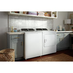 Whirlpool White Top-Load Washer (5.4 cu. ft.) & Steam Gas Dryer (7.0 cu. ft.) - WTW5057LW/WGD5050LW