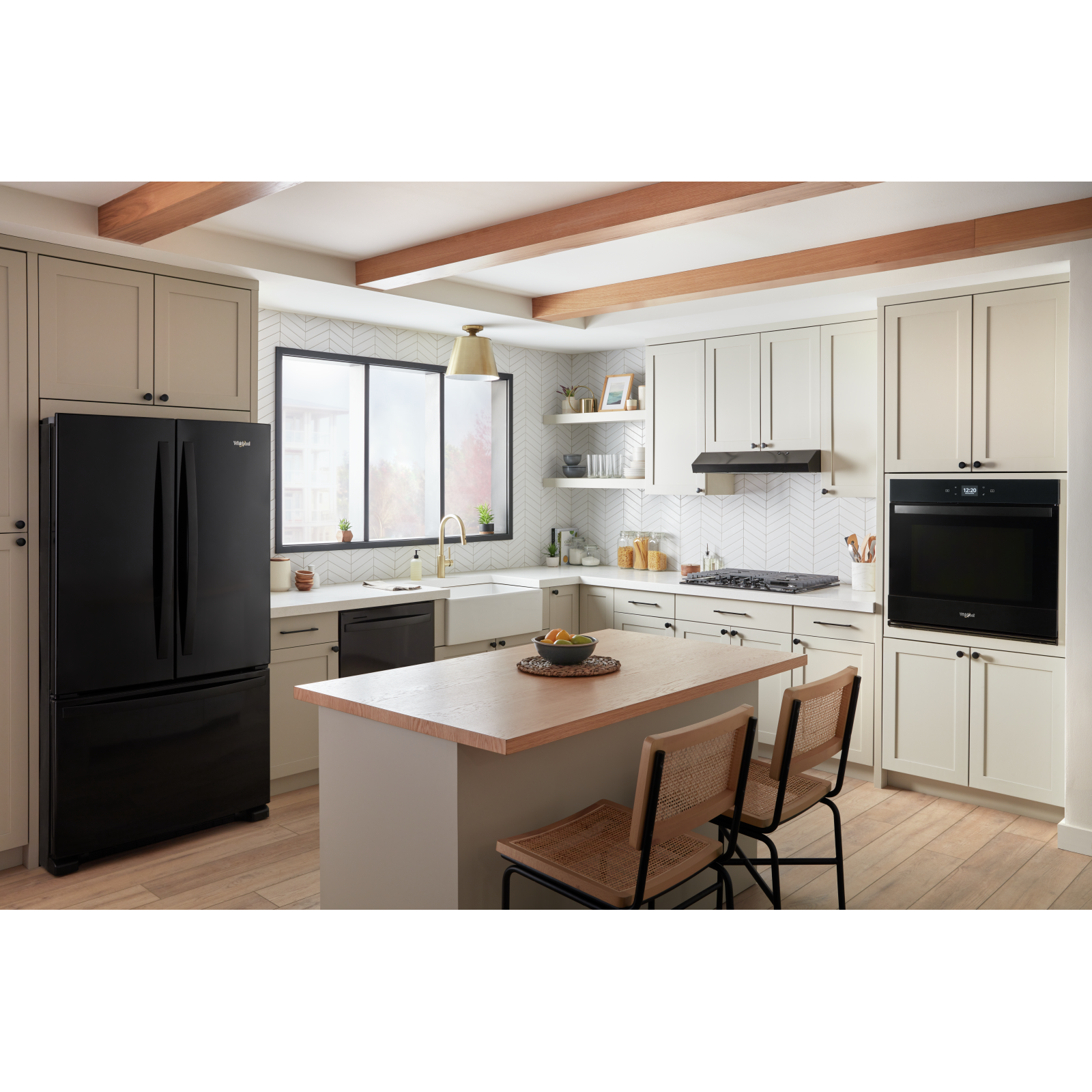 Whirlpool Black French Door Refrigerator (25 Cu. Ft.) - WRF535SWHB