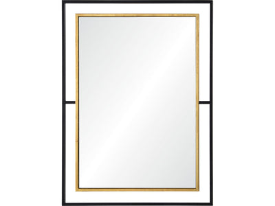 Dinsmore Mirror - Gold Leaf/Black