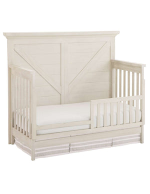 Westfield Convertible Crib with Toddler Guard Rail Package - Brushed White