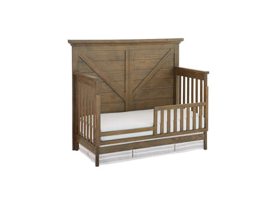 Westfield Convertible Crib with Toddler Guard Rail Package - Harvest Brown