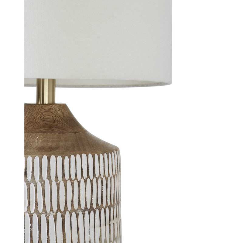 Felix Table Lamp - White/Natural