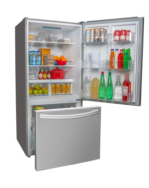 Danby 23.5" 18.7 Cu. Ft. Stainless Steel Bottom-Freezer Refrigerator - DBM187E1SSDB