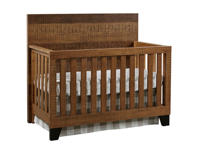 Elana Convertible Crib - Brown, Tan